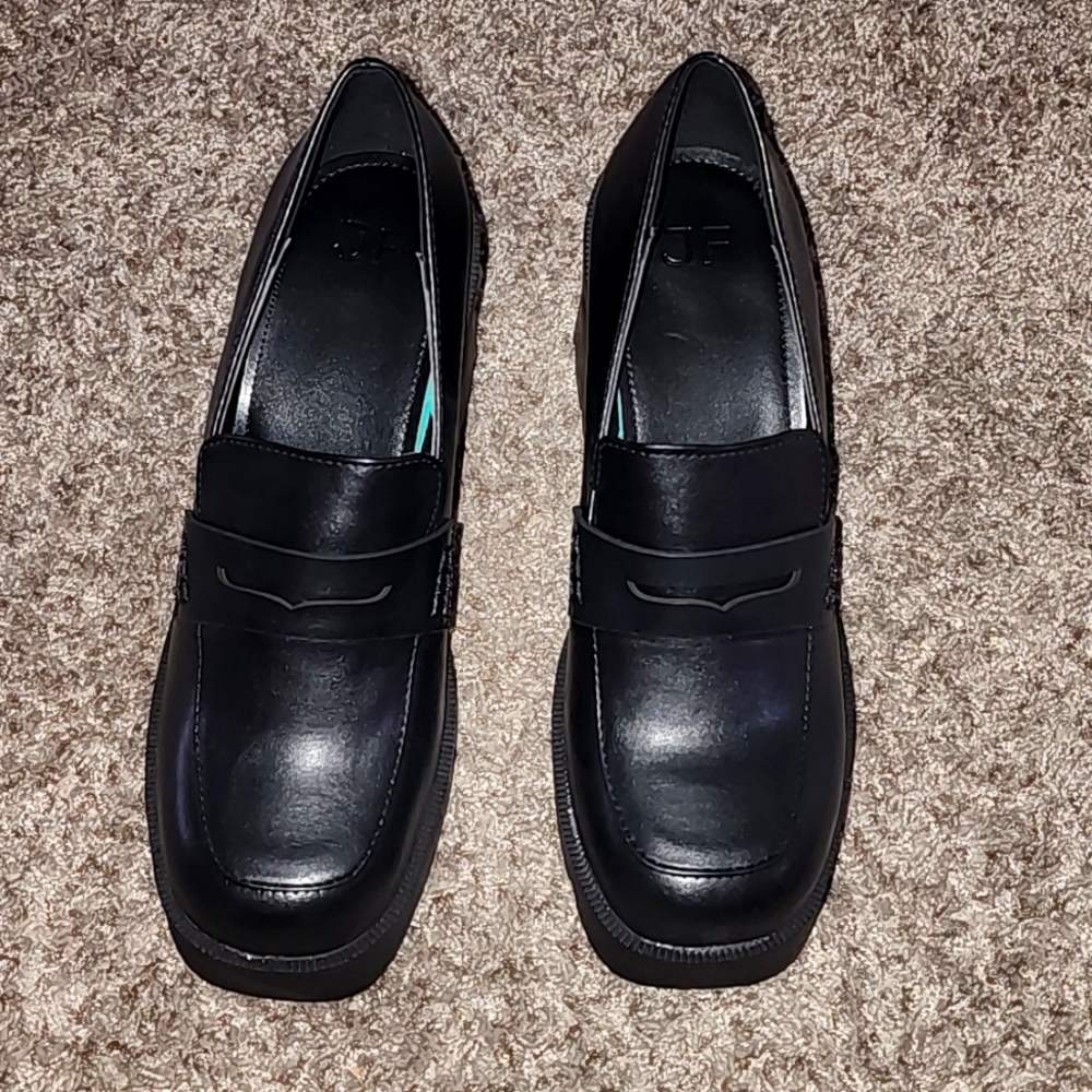 JustFab heeled loafer